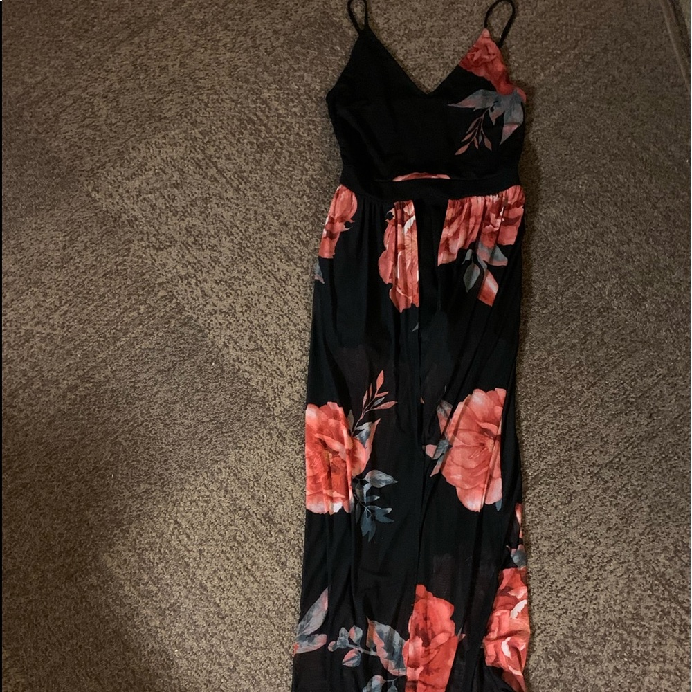 Flower print dress